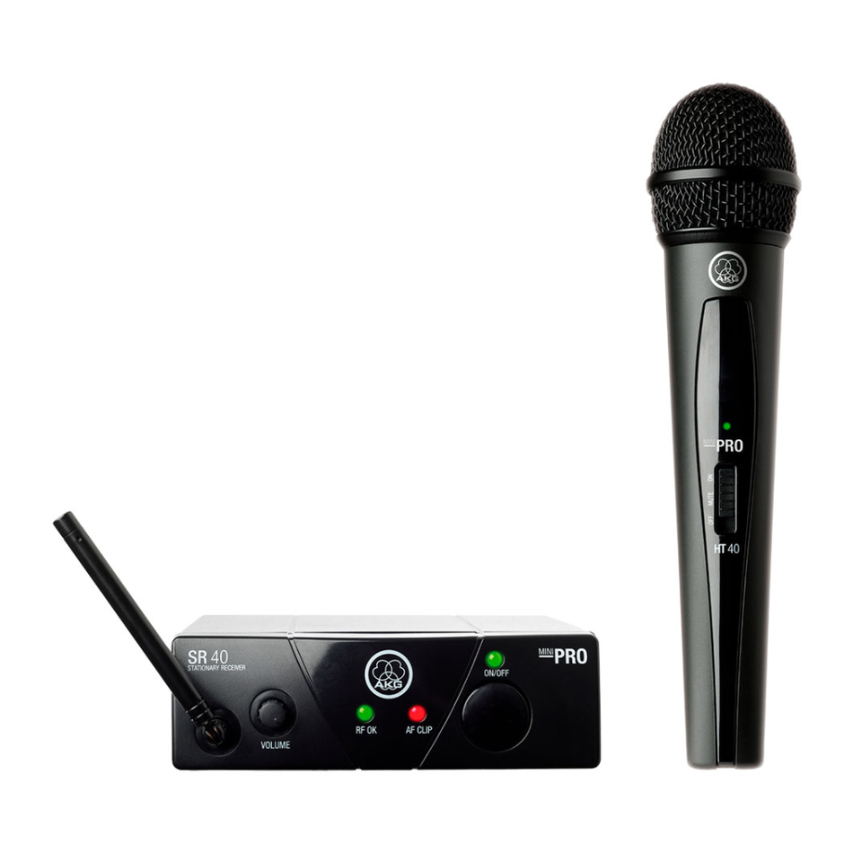 AKG WMS40 MINI MICROFONO INALAMBRICO VOCX1 US45 NEGRO