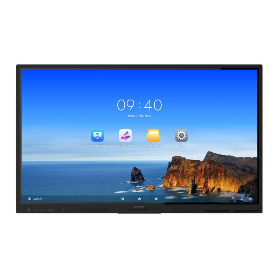 HIKVISION PANTALLA INTERACTIVA DS-D5B75RB/EL 75" 4K ANDROID 13 8GB