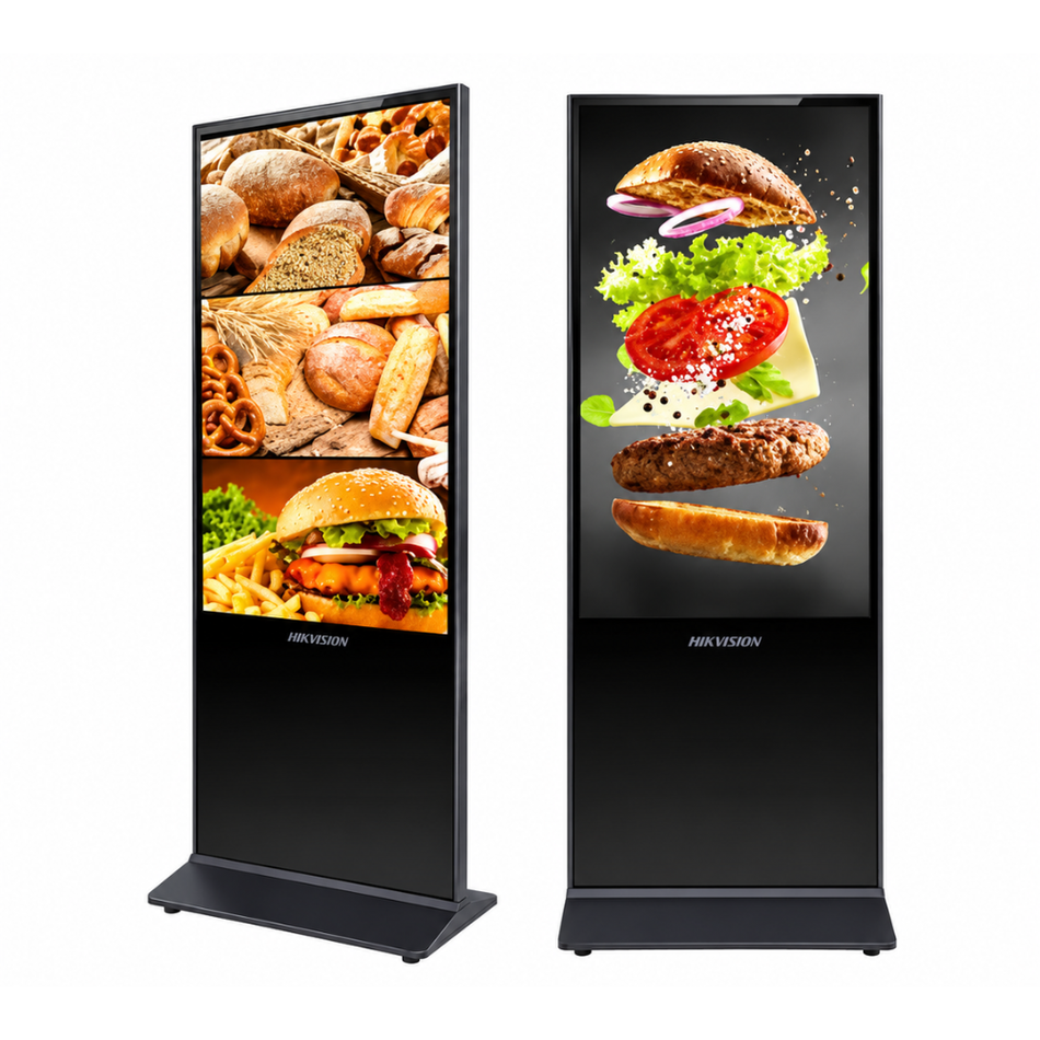 HIKVISION DS-D6055UL-B/S TÓTEM INTERACTIVO  55" DE PARED CORTEX-A17 ANDROID 8.1 4K 2GB + 16GB