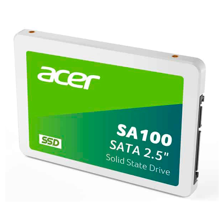 ACER UNIDAD DE ESTADO SÓLIDO SSD SA100 DE 480 GB, FORMATO 2.5", INTERFAZ SATA III DE 6 GBPS PARA PC Y LAPTOP
