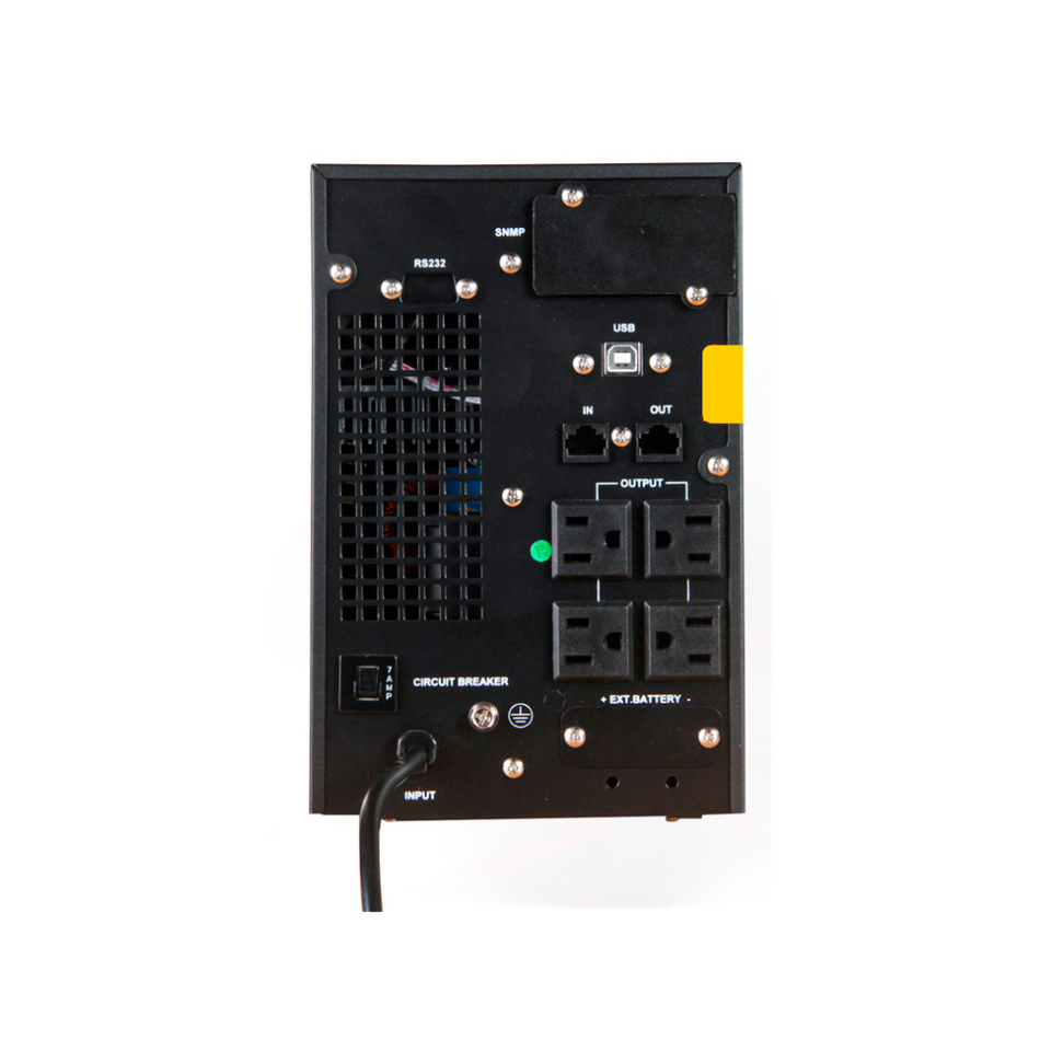 UPS ELISE FASE ONLINE SERIE ZEN 1000VA / 900W / 4 TOMAS DE SALIDA NEMA 5-15 / RS232 / USB.