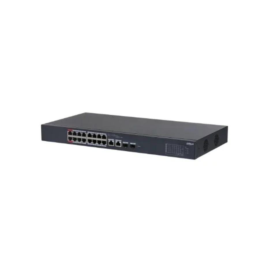 DAHUA DH-CS4218-16ET-135 SWITCH POE CLOUD DOLYNK L2 18P 16P POE 10/100 + 2P UPLINK COMBO RJ45 GIG/SFP 135W P1-2 90W
