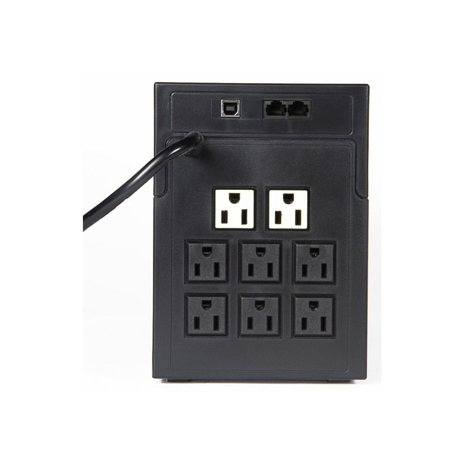 UPS INTERACTIVO ELISE @FASE, AUR-650-LCD-USB, 650VA / 360W, PUERTO INTELIGENTE USB-HID.