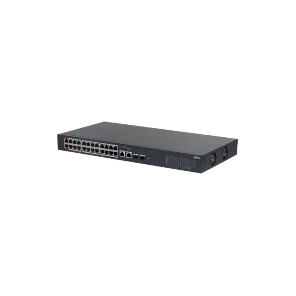 DAHUA SWITCH POE CLOUD L2 DE 26 PUERTOS DH-CS4226-24ET-240 CON 24 PUERTOS POE Y UPLINK COMBO GIGABIT (240W)