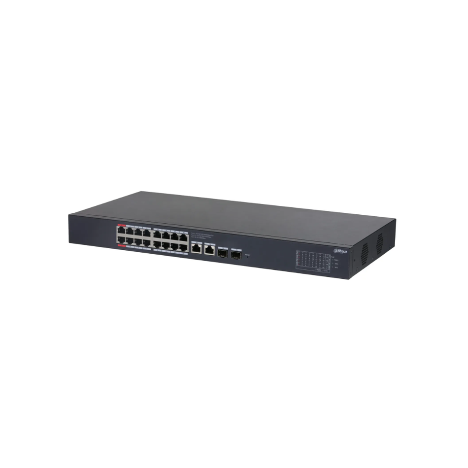 DAHUA DH-CS4220-16GT-190 SWITCH POE CLOUD (DOLYNK) L2 GIGABIT 20P (16P POE + 2P UPLINK RJ45 + 2P SFP) 190W (P1-2 90W)