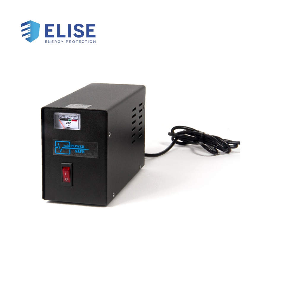 ESTABILIZADOR ELISE IEDA PODER SAFE LCR15-4.5%, SOLIDO, 1.5KVA, 220VAC, 4 TOMAS A 220VAC.