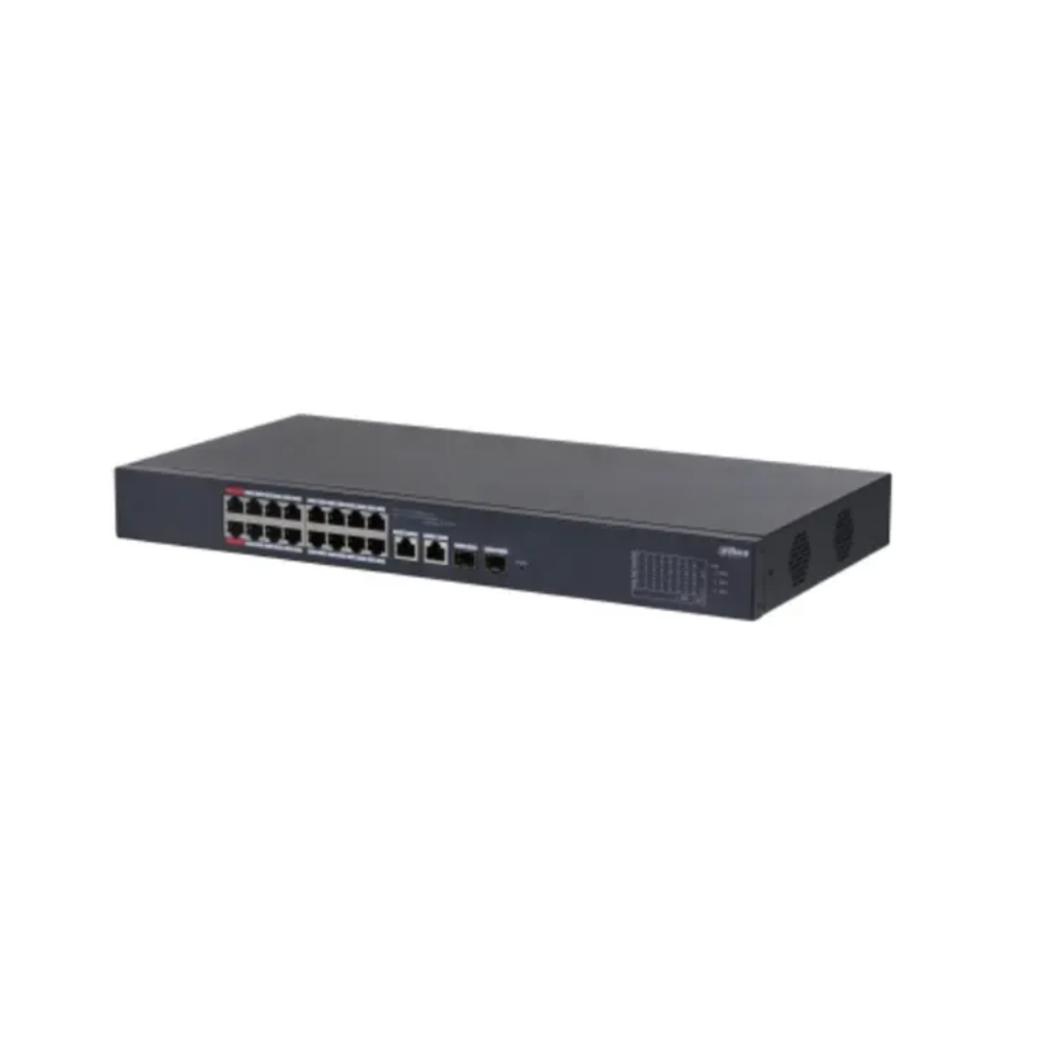 DAHUA DH-CS4218-16ET-190 SWITCH POE CLOUD (DOLYNK) L2 18P (16P POE 10/100) + 2P UPLINK COMBO (RJ45 GIG/SFP) 190W (P1-2 90W)