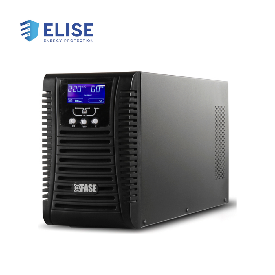 UPS ELISE FASE ONLINE SERIE ZEN 2000VA / 1800W / 4 TOMAS DE SALIDA NEMA 5-15 / RS232 / USB