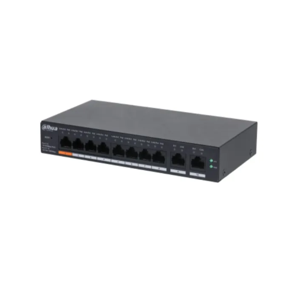 DAHUA DH-CS4010-8ET-60 SWITCH POE CLOUD (DOLYNK) L2 10P (8P POE 10/100 + 2P UPLINK GIG) 60W (P1 60W)