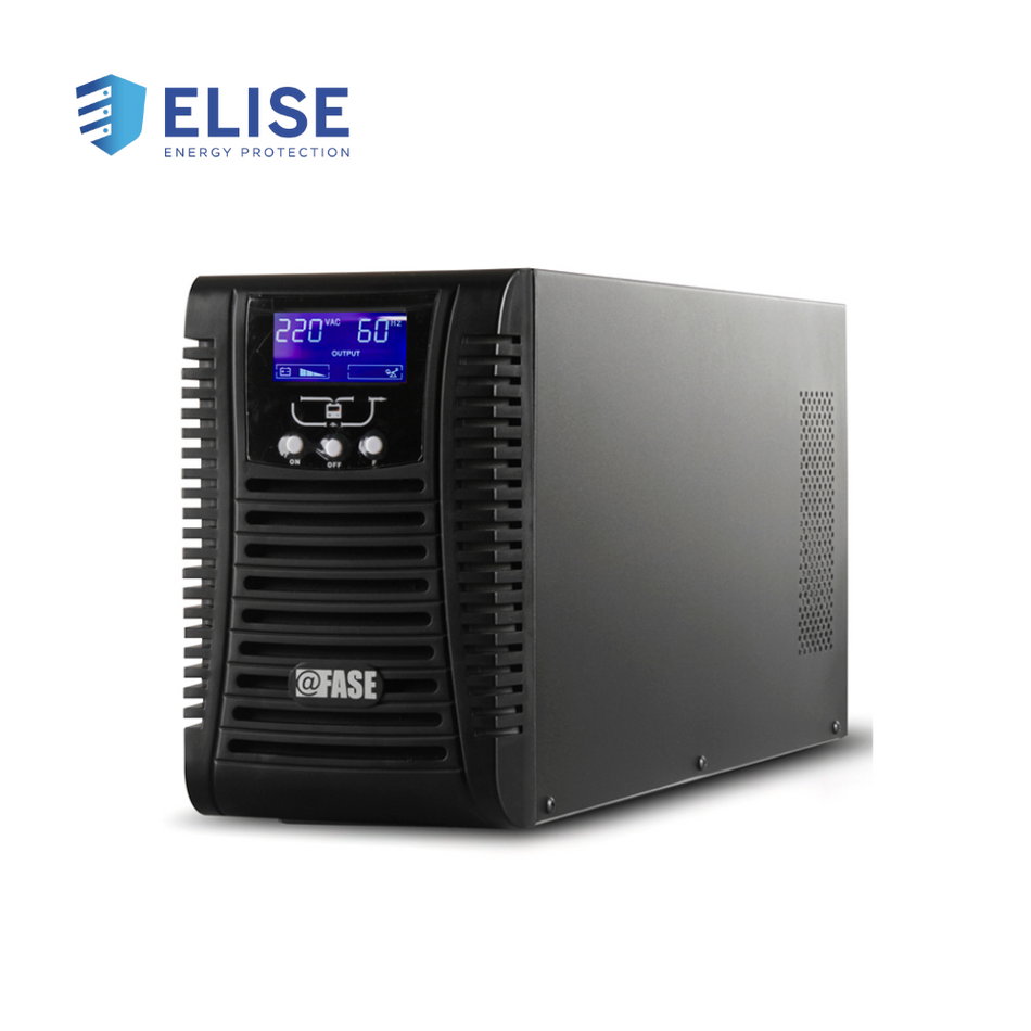 UPS ELISE FASE ONLINE SERIE ZEN 2000VA / 1800W / 4 TOMAS DE SALIDA NEMA 5-15 / RS232 / USB