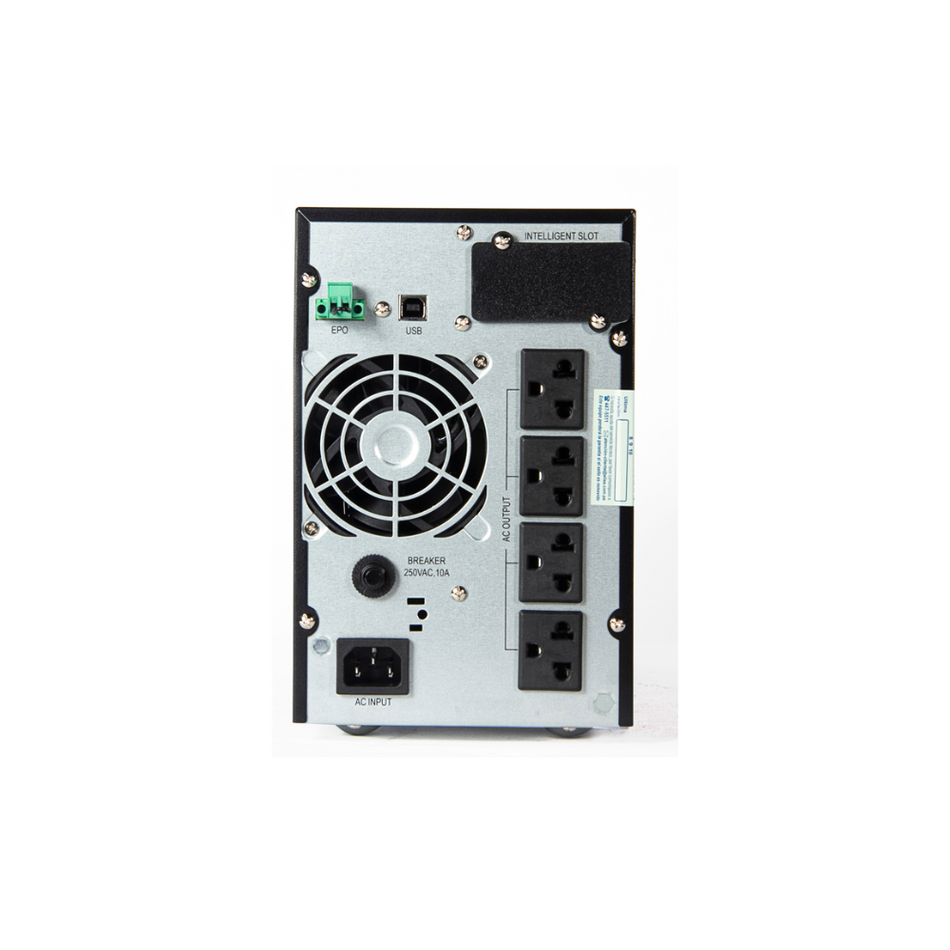 UPS ELISE UDC-1K-T-G2, ON-LINE, 1KVA, 900W, 100V ~ 300VAC, DISPLAY LCD.