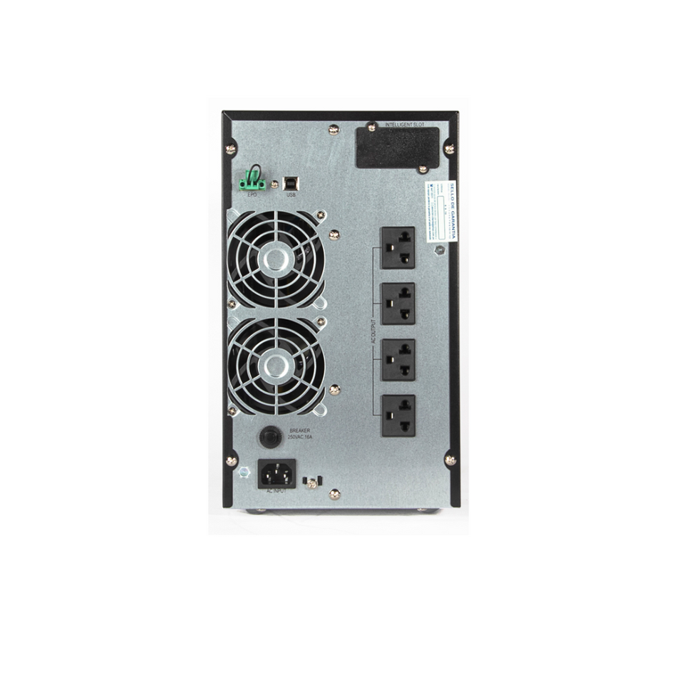 UPS ELISE UDC-2K-T-G2, ON-LINE, 2000 VA, 1800 W, 220VAC, MONOFÁSICO CON TIERRA, USB.