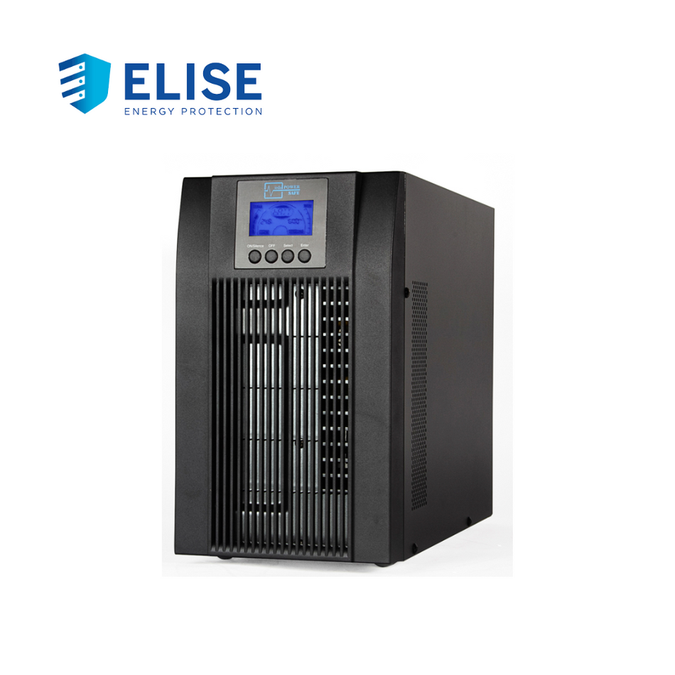 UPS ELISE UDC-2K-T-G2, ON-LINE, 2000 VA, 1800 W, 220VAC, MONOFÁSICO CON TIERRA, USB.