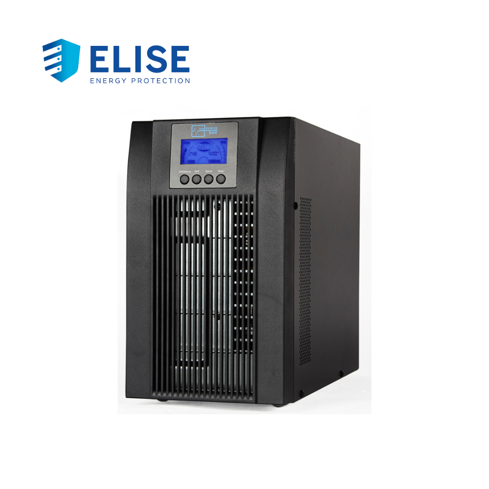 UPS ELISE UDC-3K-T-G2, ON-LINE, 3KVA, 2.7KW, 100V ~ 300VAC, DISPLAY LCD.