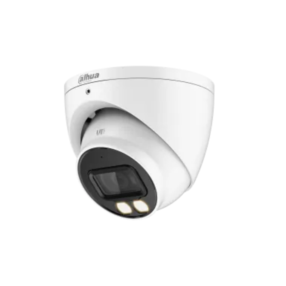 DAHUA DH-HAC-HDW1801TN-IL-A Cámara Eyeball HDCVI 4K 8MP con Lente 2.8mm, Smart Dual Light 40m, Micrófono y IP67