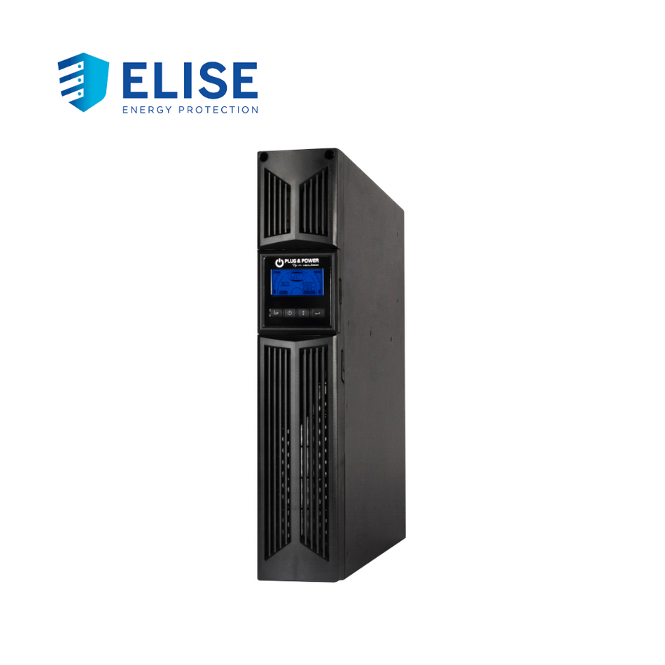 UPS ELISE PLUG & POWER URT-1K, ON-LINE, 1000VA, 900W, 220V, USB, 2U.