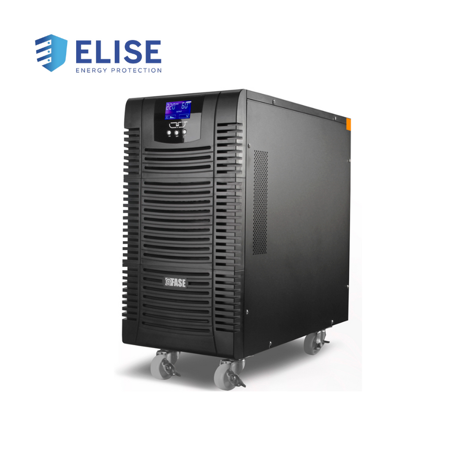 UPS ELISE FASE ONLINE SERIE ZEN 6000VA / 5400W / BORNERA ENTRADA - SALIDA 30AMP / USB