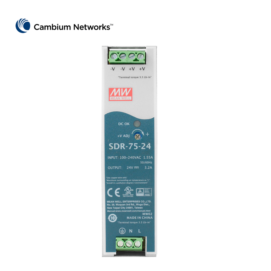 CAMBIUM NETWORKS NB-N500013A-GL INYECTOR POE AC, 100/1000BASET, 24V, RAIL DIN - CNREACH N500