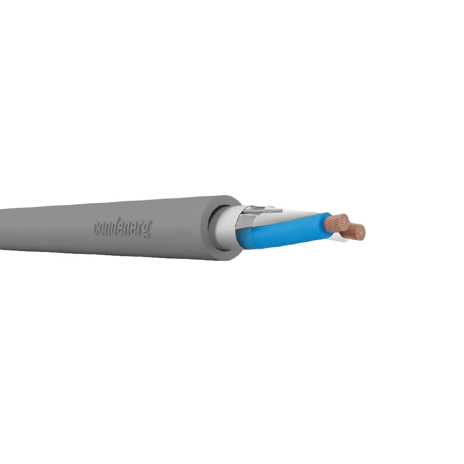 CONDENERG SEG E INCENDIO E12349841LSZH CABLE PARA BMS RS485. DATAXCOM 2Y(ST)CH 1X2X0.34MM2 (22AWG) LSZH GRIS. BOBINA DE 500 METROS