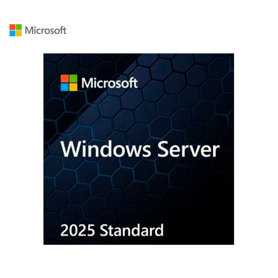 Microsoft Windows Server 2025 Standard 64-bit Licencia Available via DVD-ROM - PC