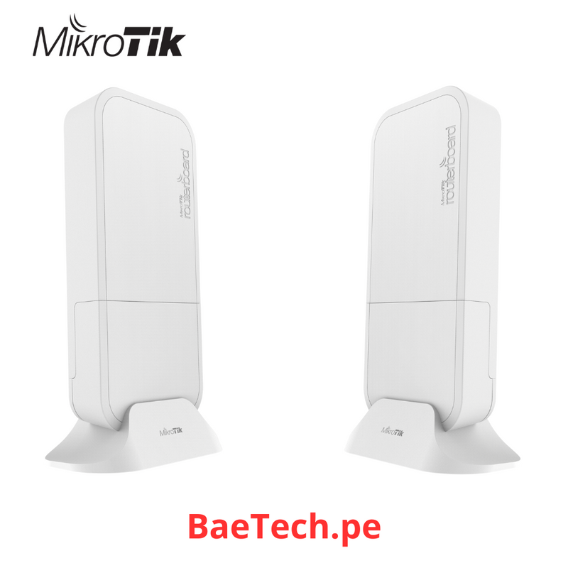 MIKROTIK RBwAPG-60adkit - (WIRELESS WIRE) KIT ENLACE EN 60 GHZ PTP, ALCANCE HASTA 100 MTS, "HASTA 1GBPS".