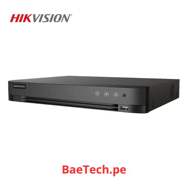 HIKVISION GRABADOR iDS7208HUHIM1/S 8 canales 5 MP 1U H.265 AcuSense DVR 1SATA
