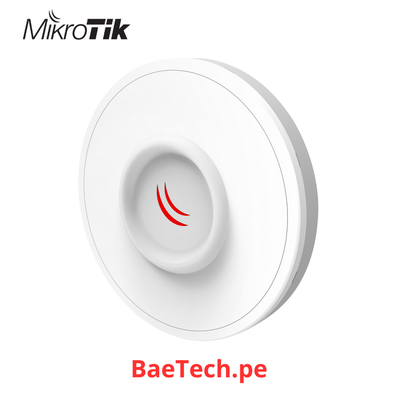 MIKROTIK RBDisc-5nD - DISC LITE5) CPE Y PTP EN 5GHZ 802.11 A/N CON ANTENA INTEGRADA DE 21 DBI, HASTA 316 MW, PUERTO FAST ETHERNET