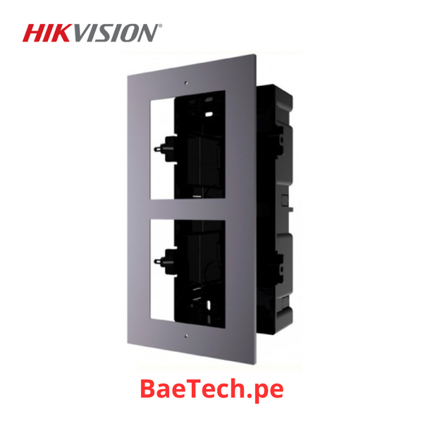 Montaje empotrado HIKVISION DS-KD-ACF2/PLASTIC para dos modulos de videoportero