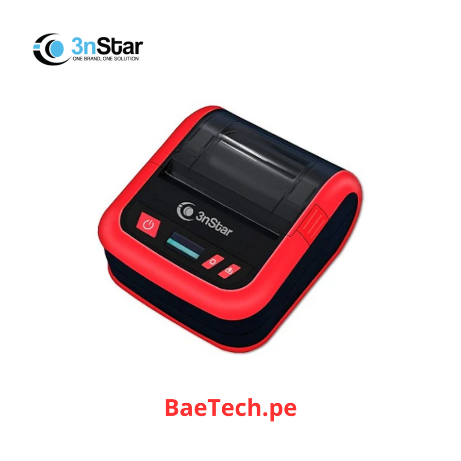 Impresora 3NSTAR PPT305BT Térmica móvil de etiquetas Bluetooth 80mm