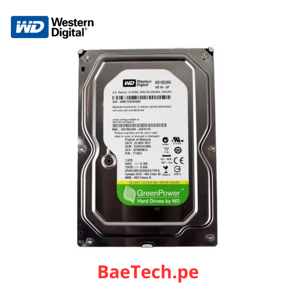 WESTERN DIGITAL WD10EFRX - Disco duro Western Digital Red 1 TB, SATA 6.0 Gbps 64MB Cache 3.5".