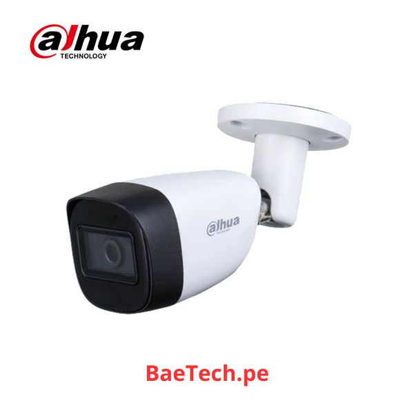 Camara de vigilancia 5MP DAHUA HAC-HFW1500CN-A tubo HDCVI FULL HD 2K microfono incorporado IR 30mts