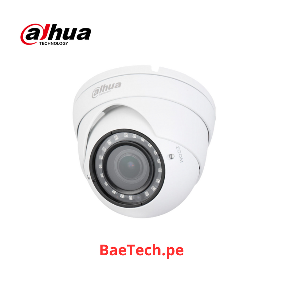 DAHUA Cámara de vigilancia hdcvi 2k domo 4mp lente motorizada 2.7-13.5mm con visión nocturna ir 30m - DH-HAC-HDW1400R-VF