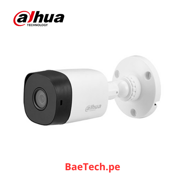 Camara de vigilancia 720P DAHUA HAC-B1A11N-0280B tubo HDCVI HD 2.8mm IR 20mts plastica