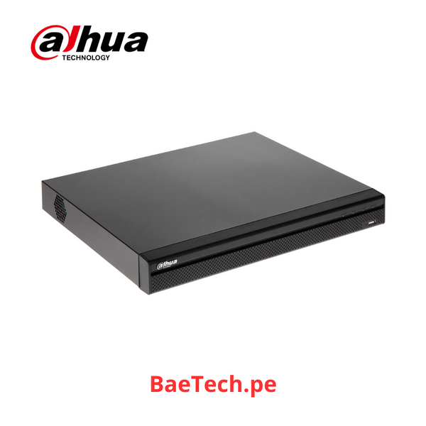 DAHUA NVR4216-16P-4KS2/L - GRABADOR NVR 16CH | Hasta 8MP | TASA Bits 128Mbps | 2 HDD | P2P | ONVIF | 16 puertos PoE