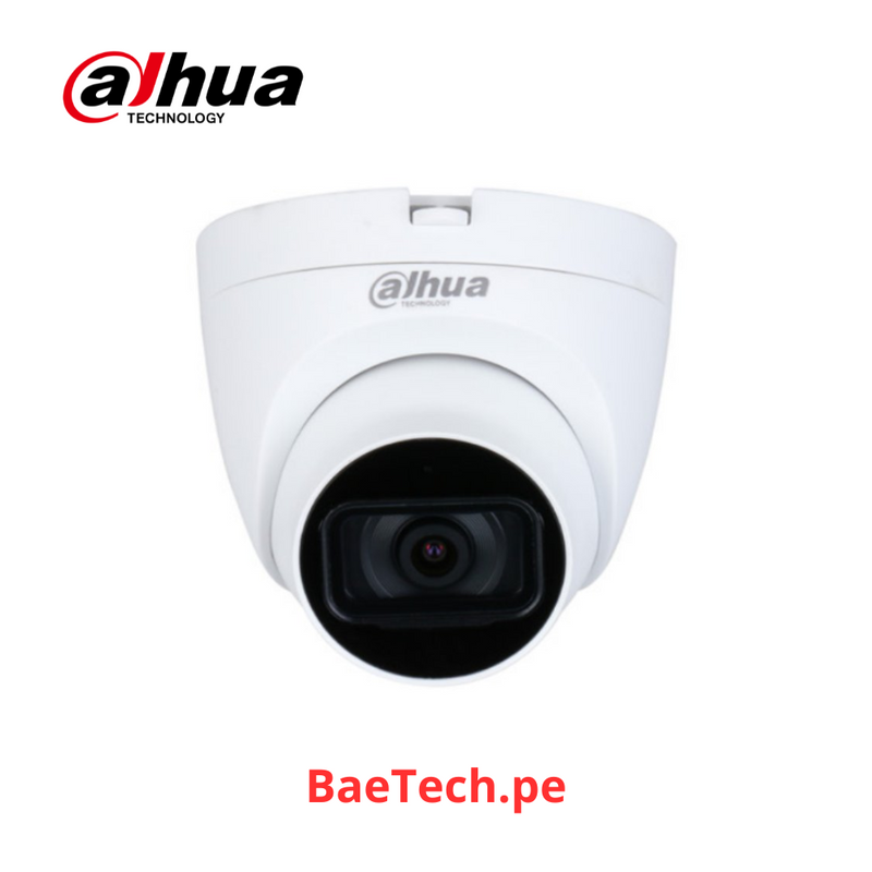 Camara de vigilancia 5MP DAHUA HAC-HDW1500TLQN-A-S2 domo HDCVI FULL HD 2K microfono incorporado IR 30mts