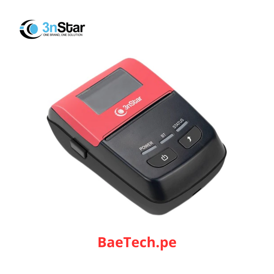 Impresora térmica móvil de recibos 58 mm 3NSTAR modelo PPT205BT.