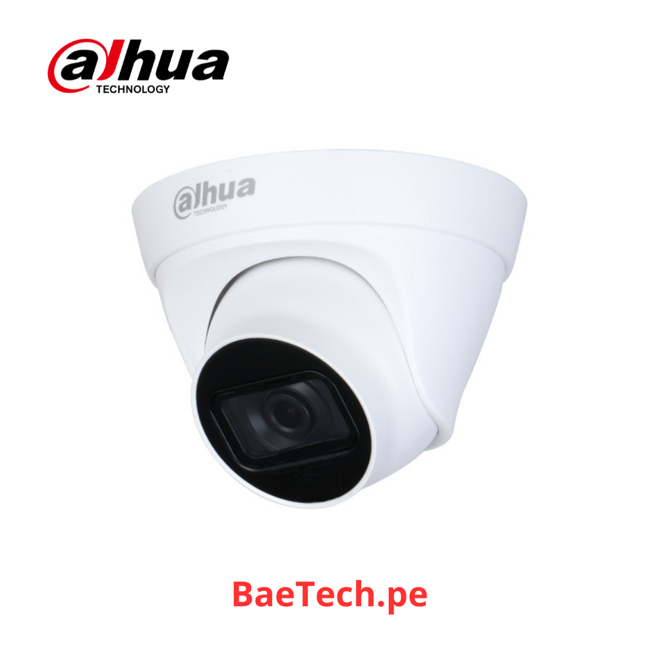 DAHUA IPC-HDW1431T1-A-S4 - CAMARA DOMO IP | MICROFNO INC. | 4.0 MP | H.265+ | WDR | IR 30M | IP67 | PoE