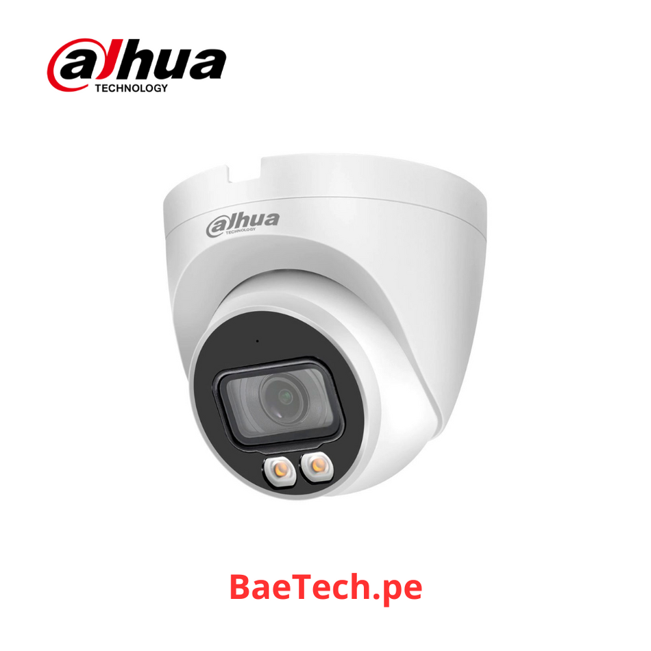 DAHUA IPC-HDW2439TN-AS-LED-0360B-S2 - CAMARA DOMO | FULL-COLOR | 4.0 MP| 3.6MM | 2K | WDR | LUZ LED 30M | IP67 | PoE