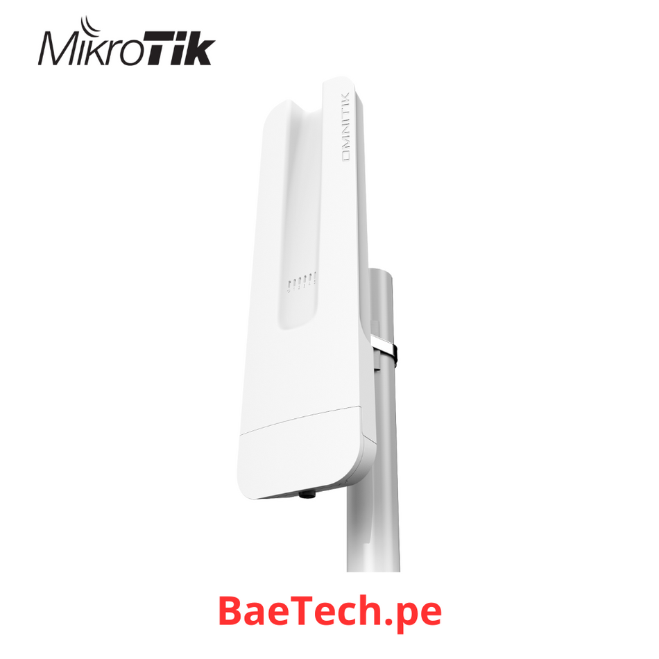 MIKROTIK OmniTIK 5 POE AC - (OmniTIK 5 POE AC) PUNTO DE ACCESO INTEGRADO DE 7,5 DBI, DOBLE CADENA DE 5 GHZ COMPATIBLE CON 802.11AC, 5 PUERTOS GIGABIT ETHERNET CON SALIDA POE
