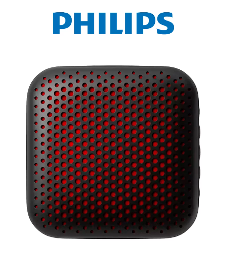 PARLANTE PHILIPS TAS2505 BLUETOOTH 10H 3W MIC IPX7 USB-C NEGRO