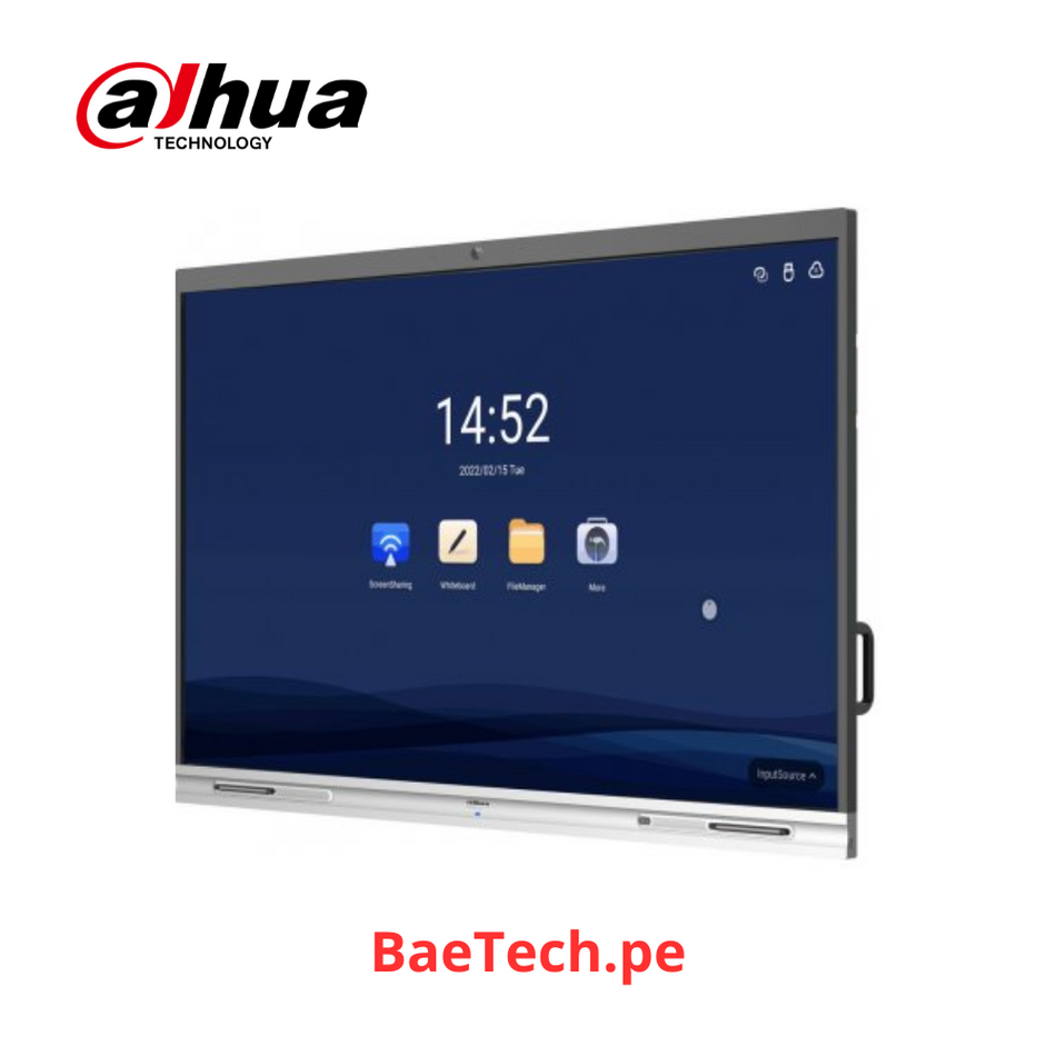 DAHUA LCH65-MC410-B - 65" PANTALLA INTERACTIVA SMART - 4K HD - CAMARA 5MP INTEGRADA