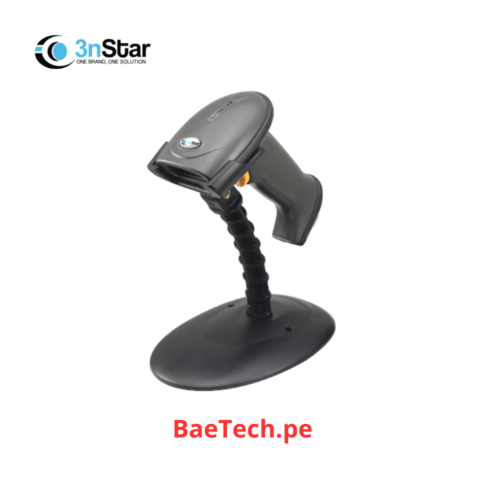 LECTOR DE CODIGO DE BARRA 3NSTAR SC100 1D/ LASER CON BASE/ USB