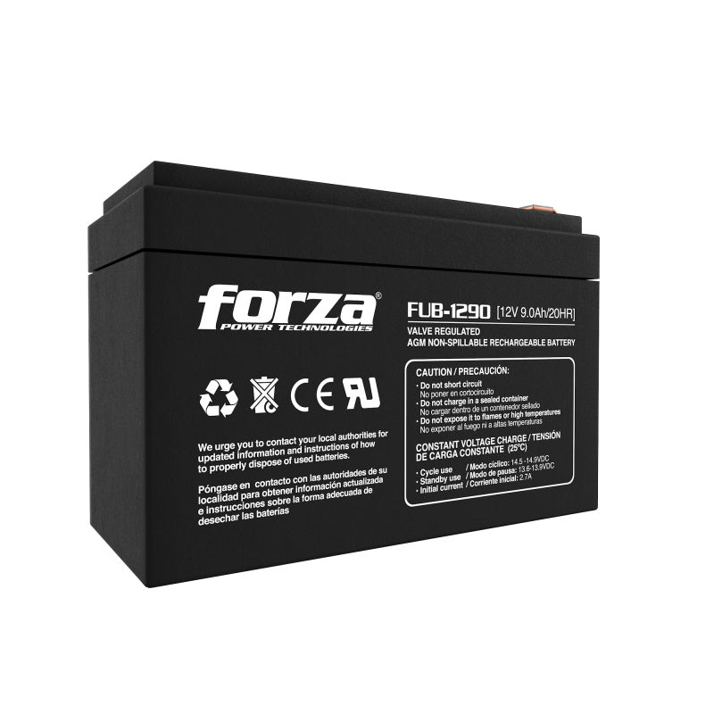 Bateria AGM Forza FUB-1290 12V 9Ah Acido Plomo SM