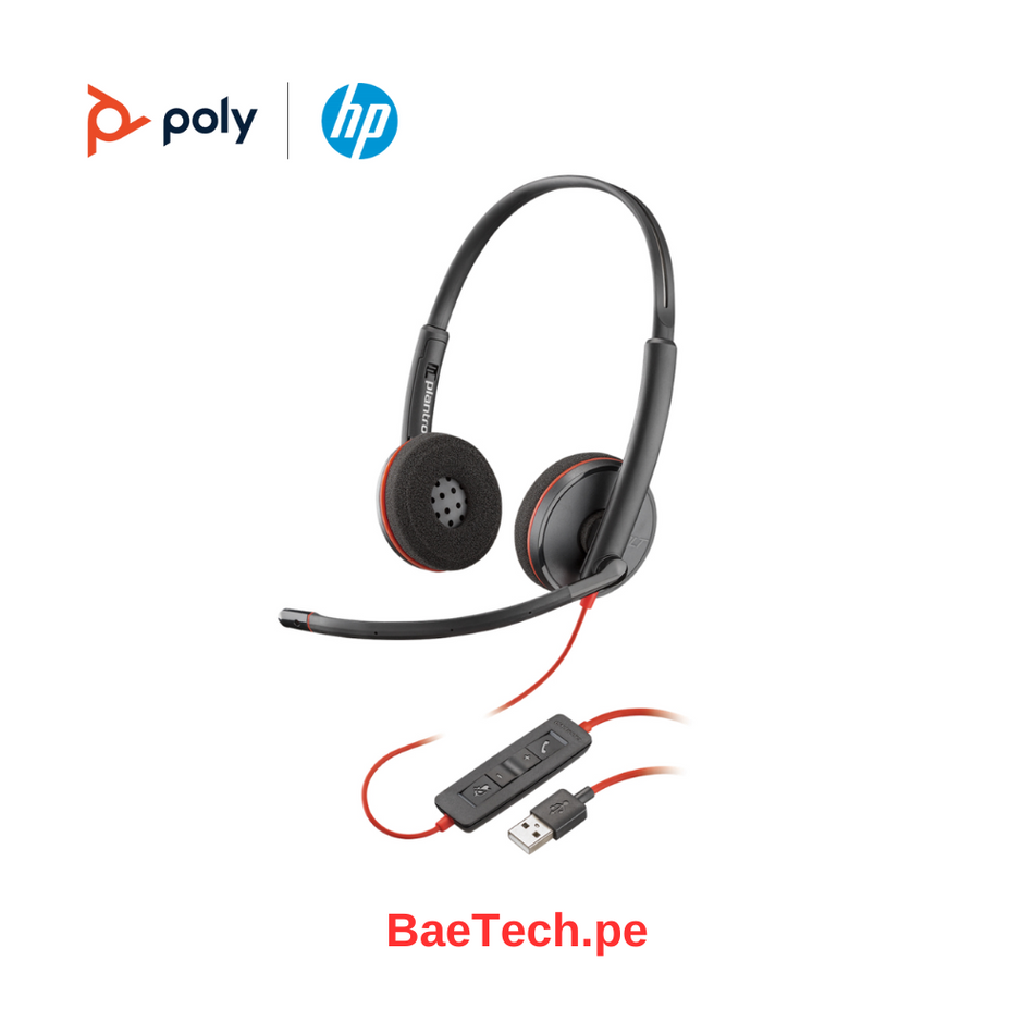 Auriculares Poly Voyager Focus 2 Con cable/Inalámbrico Sobre la cabeza, Sobre la oreja Estéreo - Negro