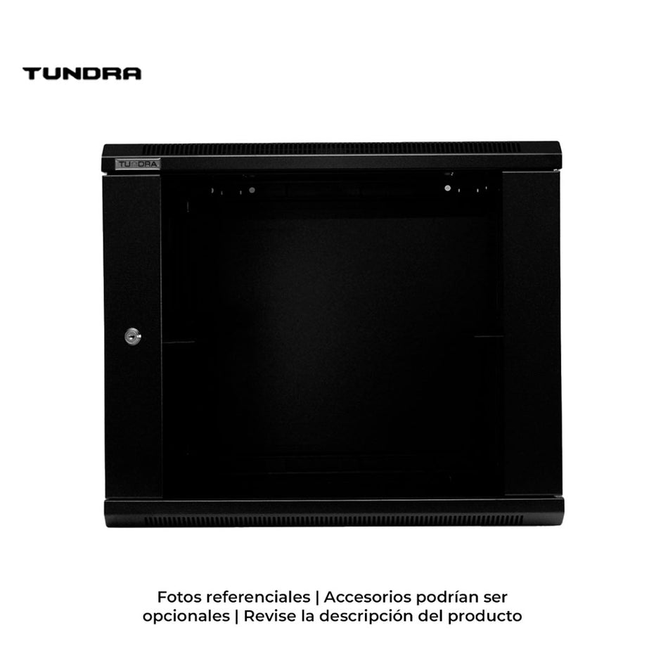 TUNDRA GAFPV15-645 Gabinete de Pared 15-RU 766 x 600 x 450mm (Puerta c/Vidrio de Seguridad y Paneles Laterales Desmontables)