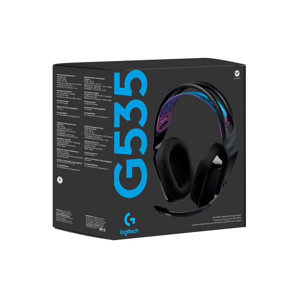 AUDIFONO C/MICROF. INALAMBRICO LOGITECH G535 LIGHTSPEED NEGRO (981-000971)