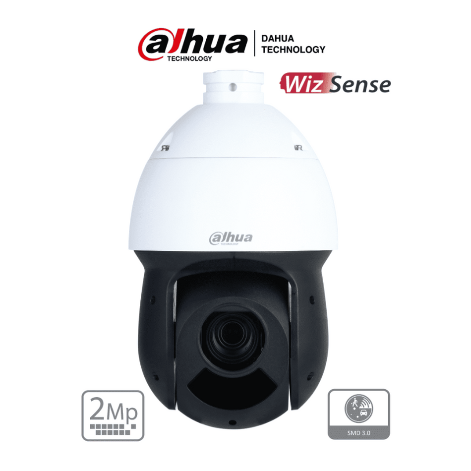 Cámara de Seguridad IP POE 2MP Full HD PTZ 360º 25X IR 100m WDR IP66 WIZSENSE - DAHUA SD49225DB-HNY