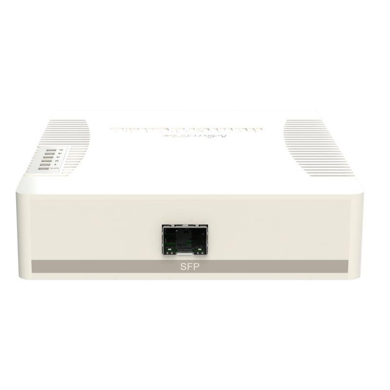 MIKROTIK RB260GSP - Switch Mikrotik 5 puertos PoE (Pasivo) (1in/4out) Gigabit Ethernet y 1 SFP