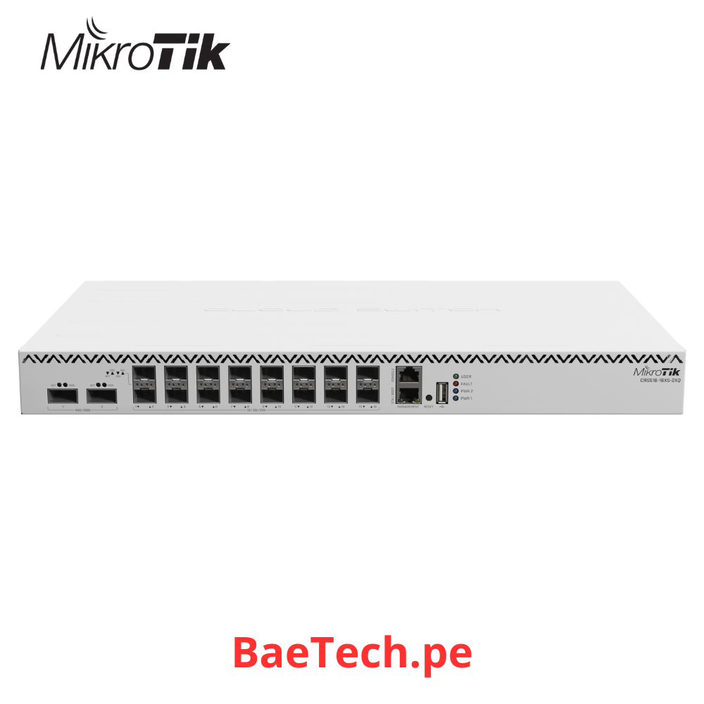 MIKROTIK CRS518-16XS-2XQ-RM - CLOUD CORE ROUTER SWITCH PUERTOS ETHERNE ...