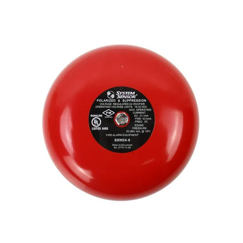 CAMPANA DE ALARMA CONTRA INCENDIOS DE 24V - SSM24-6